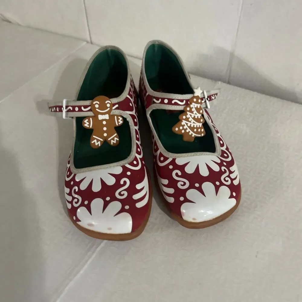 Rare Chocolaticas Ginger Bread Mary Jane flats by Hot Chocolate Design Size 7